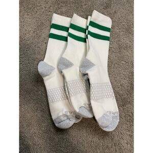 New Bombas Vintage Crew Socks 3 Pair Bundle, Green Size Large